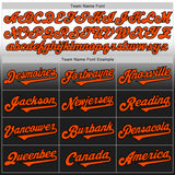 Custom White Orange-Black Authentic Fade Fashion Baseball Jersey