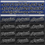 Custom Royal Black-White Authentic Fade Fashion Baseball Jersey