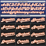 Custom Royal Black-Orange Authentic Fade Fashion Baseball Jersey