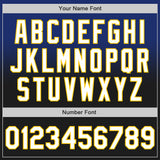 Custom Royal Black-Yellow Authentic Fade Fashion Baseball Jersey