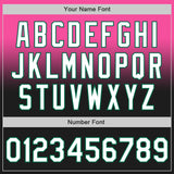 Custom Pink Black-Kelly Green Authentic Fade Fashion Baseball Jersey