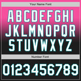Custom Pink Black-Teal Authentic Fade Fashion Baseball Jersey