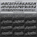 Custom Gray Black-White Authentic Fade Fashion Baseball Jersey