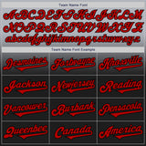 Custom Gray Red-Black Authentic Fade Fashion Baseball Jersey