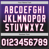 Custom Purple Black-Pink Authentic Fade Fashion Baseball Jersey
