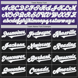 Custom Purple Black-Gray Authentic Fade Fashion Baseball Jersey