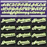 Custom Purple Black-Neon Green Authentic Fade Fashion Baseball Jersey