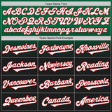 Custom Kelly Green Black-Red Authentic Fade Fashion Baseball Jersey