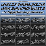 Custom Light Blue Black-White Authentic Fade Fashion Baseball Jersey