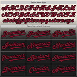 Custom Cream Crimson-Black Authentic Fade Fashion Baseball Jersey