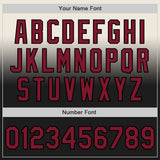 Custom Cream Crimson-Black Authentic Fade Fashion Baseball Jersey