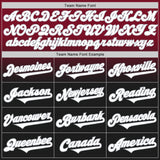 Custom Crimson Black-Gray Authentic Fade Fashion Baseball Jersey