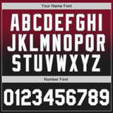 Custom Crimson Black-Gray Authentic Fade Fashion Baseball Jersey