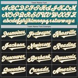 Custom Teal Black-Old Gold Authentic Fade Fashion Baseball Jersey