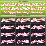 Custom Neon Green Black-Pink Authentic Fade Fashion Baseball Jersey