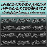 Custom Ice Blue Black-White Authentic Fade Fashion Baseball Jersey