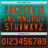 Custom Aqua Orange-Black Authentic Fade Fashion Baseball Jersey