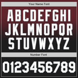 Custom Burgundy Black-Gray Authentic Fade Fashion Baseball Jersey