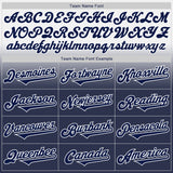 Custom White Navy Authentic Fade Fashion Baseball Jersey