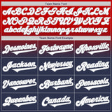 Custom Red Navy-Gray Authentic Fade Fashion Baseball Jersey