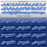 Custom White Light Blue-Royal Authentic Fade Fashion Baseball Jersey