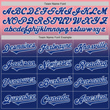 Custom Medium Pink Royal-White Authentic Fade Fashion Baseball Jersey