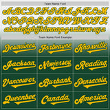 Custom White Gold-Green Authentic Fade Fashion Baseball Jersey