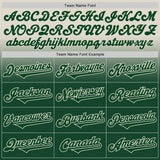 Custom Cream Green Authentic Fade Fashion Baseball Jersey