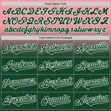 Custom Medium Pink Green-White Authentic Fade Fashion Baseball Jersey