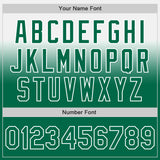 Custom White Kelly Green Authentic Fade Fashion Baseball Jersey