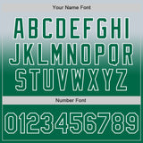 Custom Silver Kelly Green-White Authentic Fade Fashion Baseball Jersey