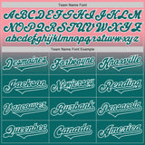 Custom Medium Pink Teal-White Authentic Fade Fashion Baseball Jersey
