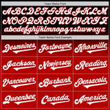 Custom Black White-Red Authentic Fade Fashion Baseball Jersey