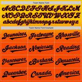 Custom Yellow Black-Orange Authentic Fade Fashion Baseball Jersey