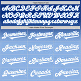Custom Royal White-Light Blue Authentic Fade Fashion Baseball Jersey