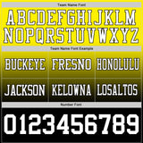 Custom Light Yellow White-Black Mesh Authentic Fade Fashion Football Jersey