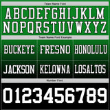 Custom Grass Green White-Black Mesh Authentic Fade Fashion Football Jersey