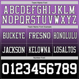 Custom Medium Purple White-Black Mesh Authentic Fade Fashion Football Jersey