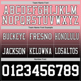 Custom Medium Pink White-Black Mesh Authentic Fade Fashion Football Jersey