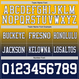 Custom Gold White-Navy Mesh Authentic Fade Fashion Football Jersey