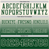 Custom Cream Green Mesh Authentic Fade Fashion Football Jersey