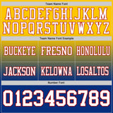 Custom Yellow White Royal-Red Mesh Authentic Fade Fashion Football Jersey