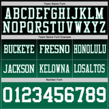 Custom Black White-Kelly Green Mesh Authentic Fade Fashion Football Jersey