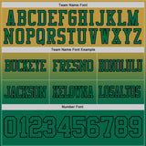 Custom Old Gold Kelly Green-Black Mesh Authentic Fade Fashion Football Jersey