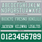 Custom Gray White-Kelly Green Mesh Authentic Fade Fashion Football Jersey