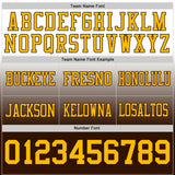 Custom White Gold-Brown Mesh Authentic Fade Fashion Football Jersey