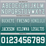 Custom Gray White-Midnight Green Mesh Authentic Fade Fashion Football Jersey
