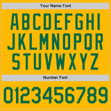 Custom Gold Kelly Green Authentic Throwback Basketball Jersey