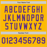 Custom Gold Purple Authentic Baseball Jersey