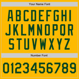 Custom Gold Green Authentic Baseball Jersey